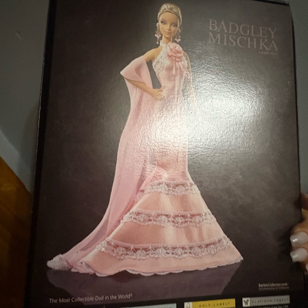 Badgley Mischka Doll in Soft Pink Gown